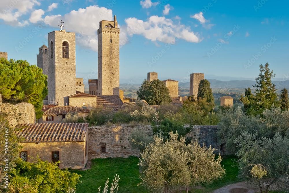 San Gimignano medieval village, Tuscany, Italy