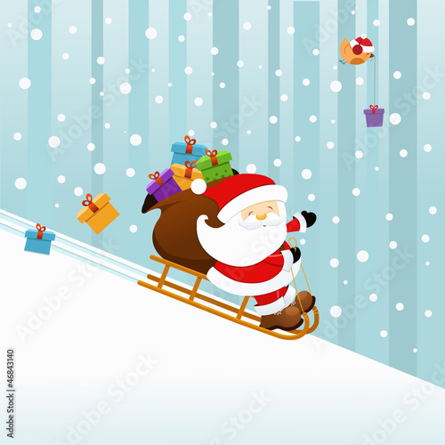 Santa On The Sledge