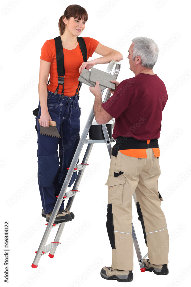 Installation of tiling