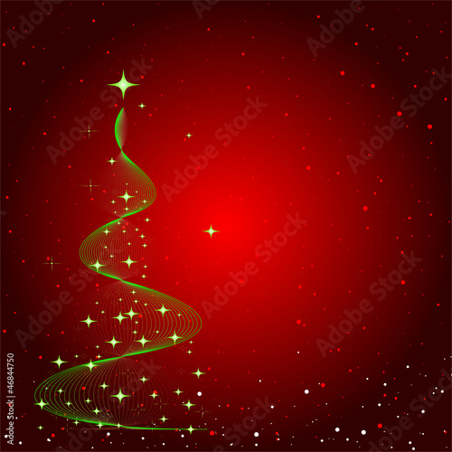 Weihnachtsbaum Abstrakt Karte Hintergrund