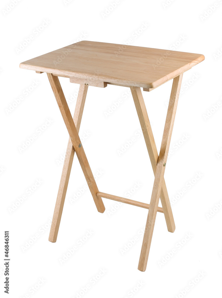 A small fold able wooden table A small fold able wooden table