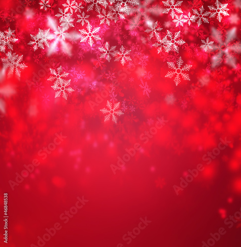 Beautiful snowflake Christmas background with copyspace