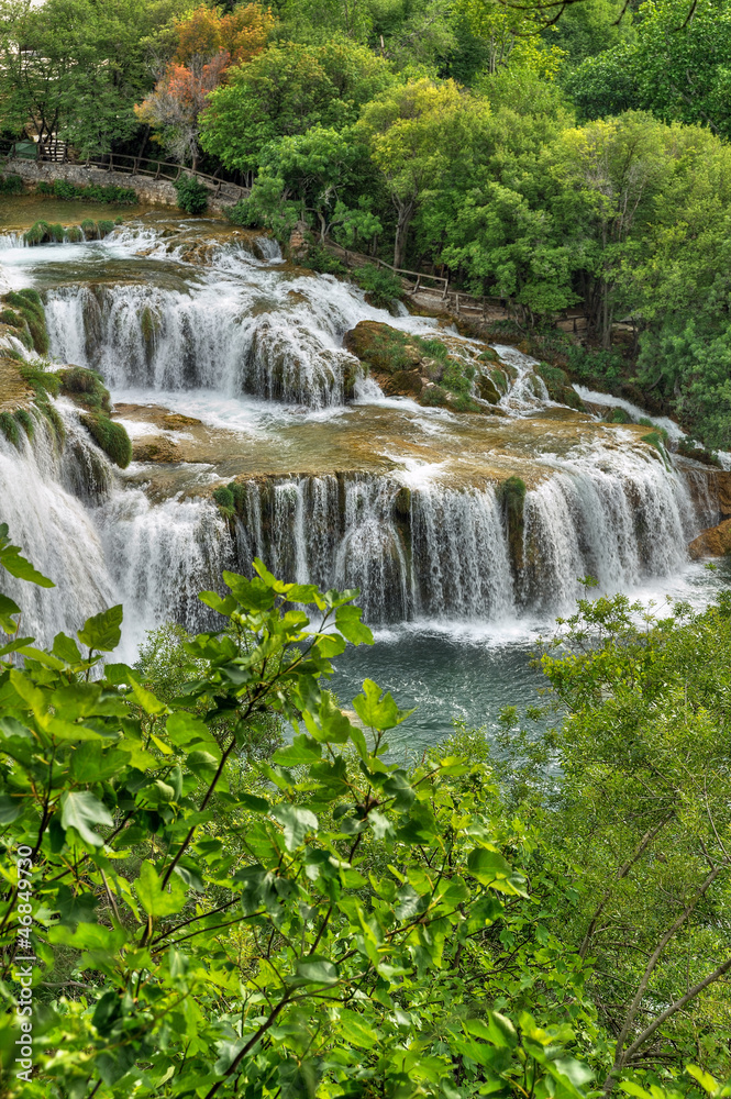 Krka river waterfalls, Krka National Park, Roski Slap, Croatia