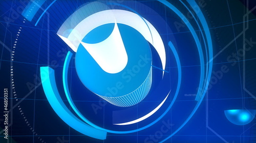 Technology Blue Abstract Video Background