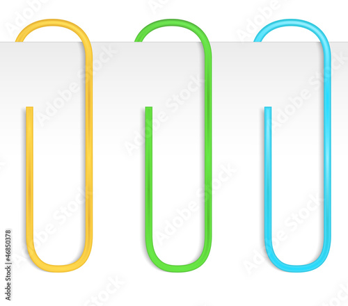 Colored paper clips