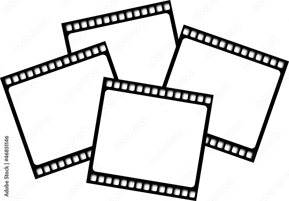 Fototapeta premium Blank film film strips vector