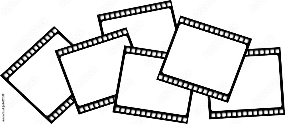 Blank film film strips vector Blank film film strips vector