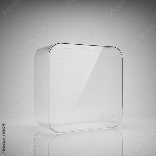 Empty glass box