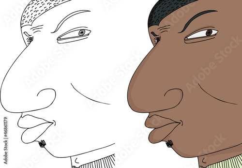 Black Man Frowning