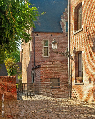 House in the old town of Leuven, Belgium