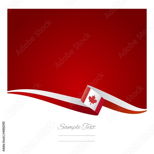 Canadian flag abstract color background vector