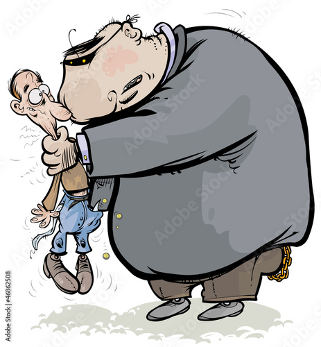 Robbery Cartoon illustration.