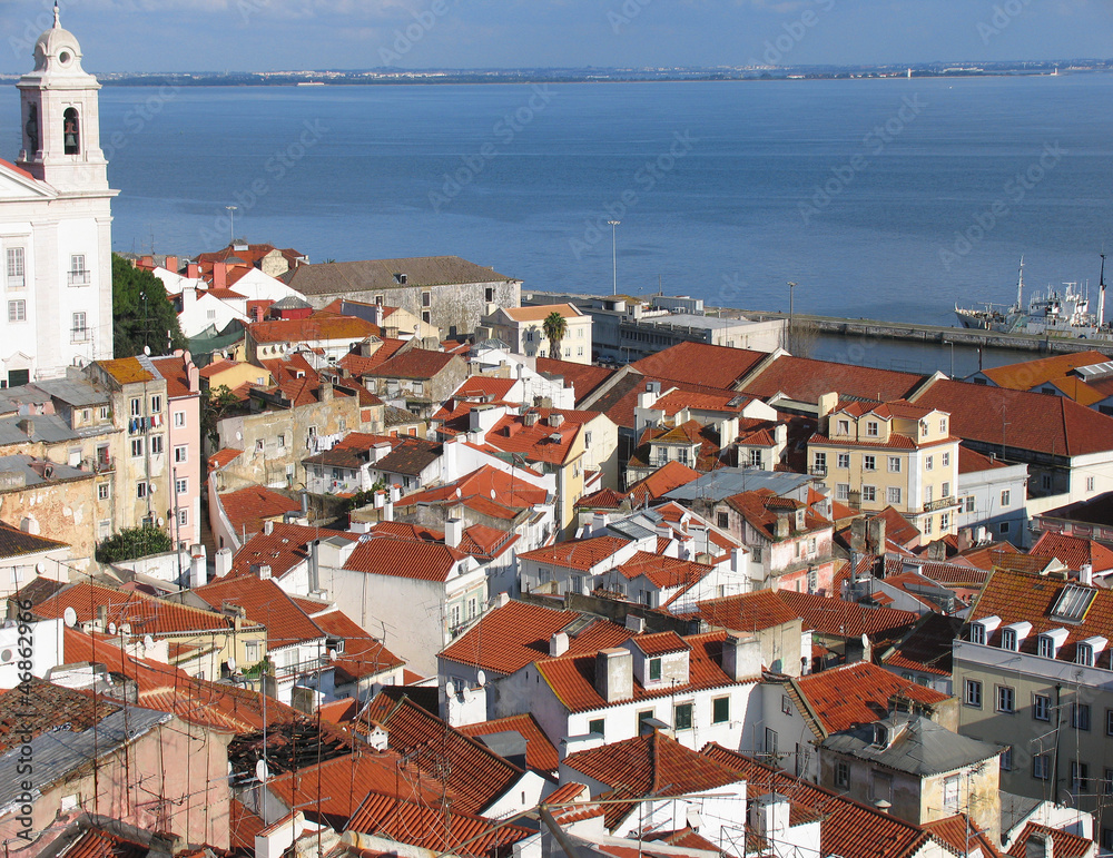 Blick auf den Tejo in Lissabon
