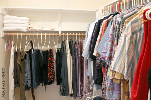 Clothes in a Closet