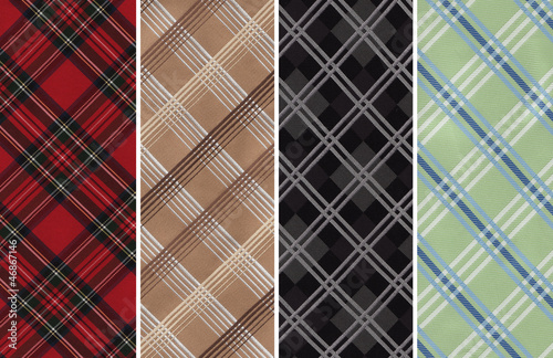 Plaids Textile Swatches