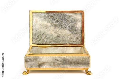 Empty jewelry box isolated