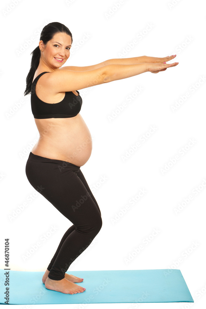 Happy healthy pregnant woman Happy healthy pregnant woman