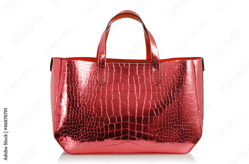 Elegant woman bag isolated on white Elegant woman bag isolated on white