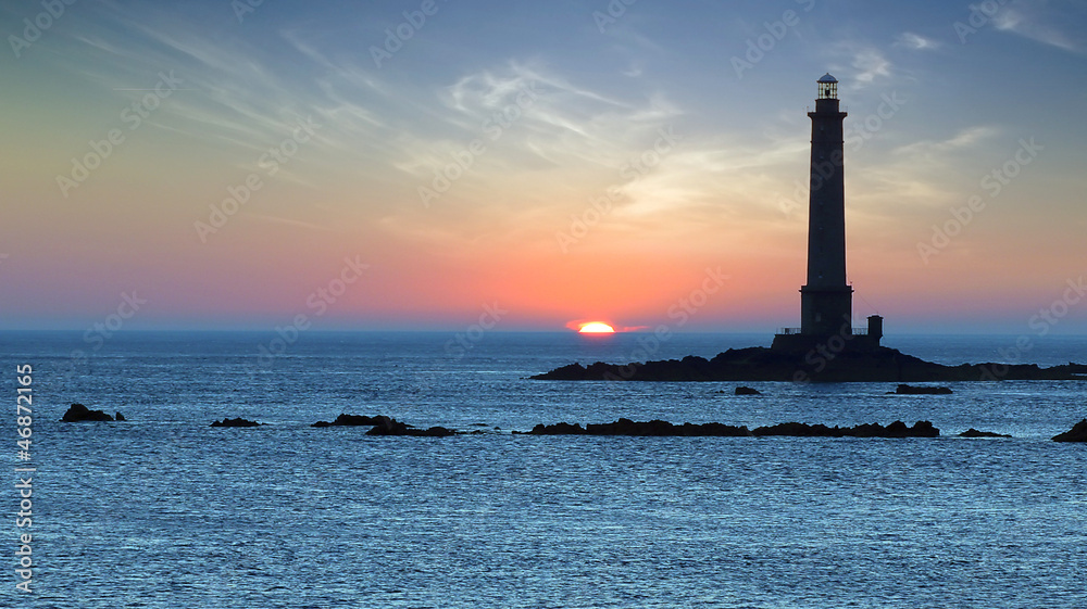 Lighthouse during sunset..