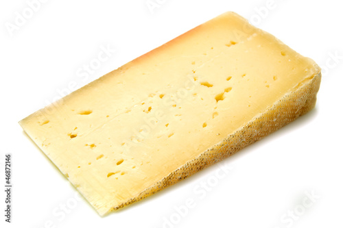 Foto fetta di formaggio stagionato