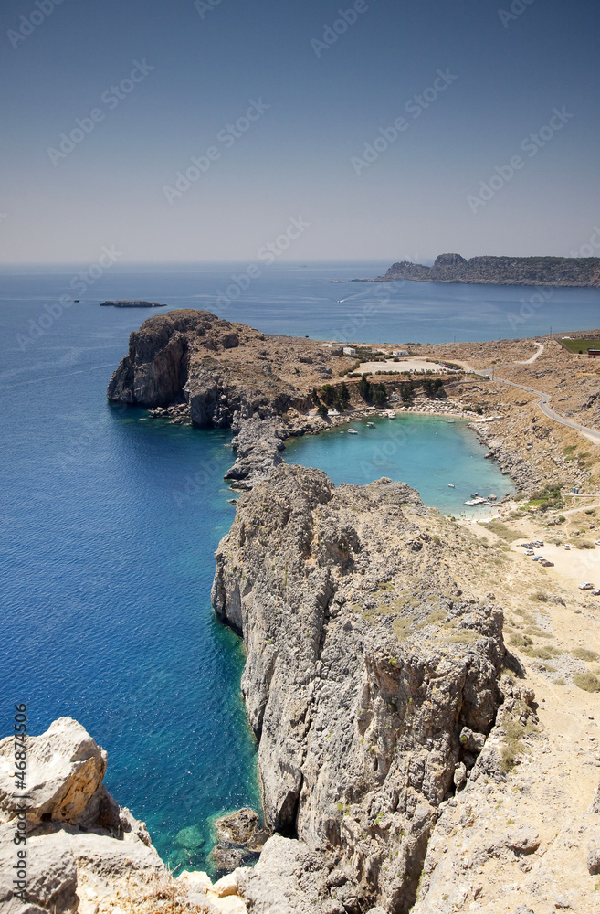 St. Paul's bay in Lindos, Rhodes