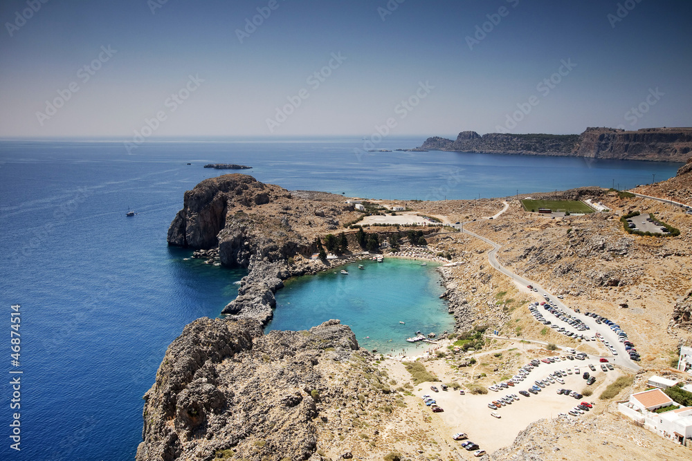 St. Paul's bay in Lindos, Rhodes