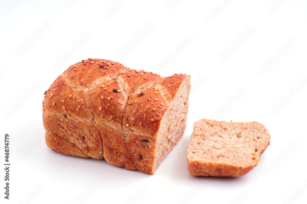 Loaf of dark bread with sesame seeds Loaf of dark bread with sesame seeds