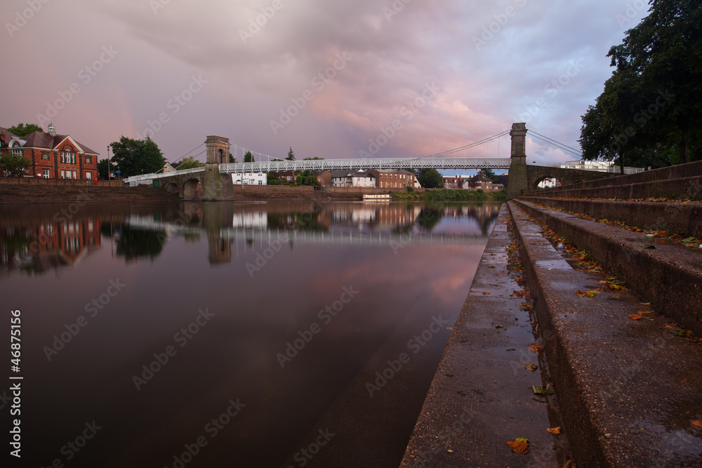 Obraz premium Wilford suspension bridge, Nottingham