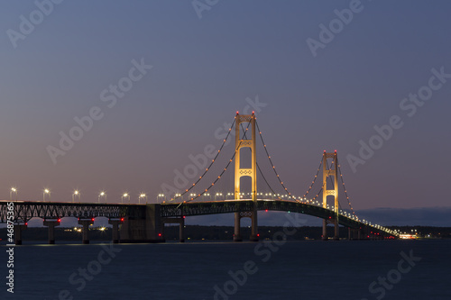 Big Mackinac Bridge Evening photo