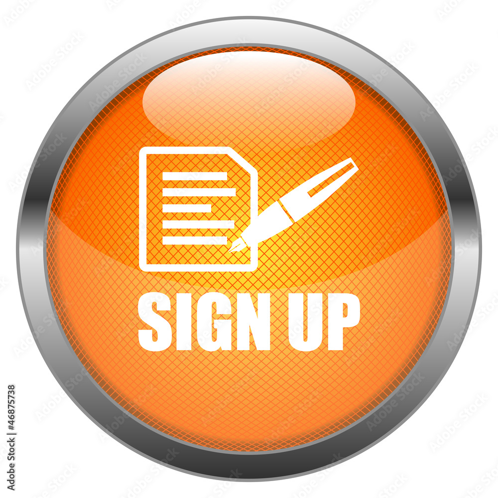 Vector Button Sign Up