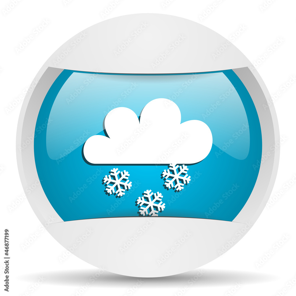 weather round blue web icon on white background weather round blue web icon on white background