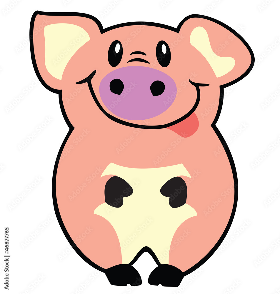 Fototapeta premium simple pig