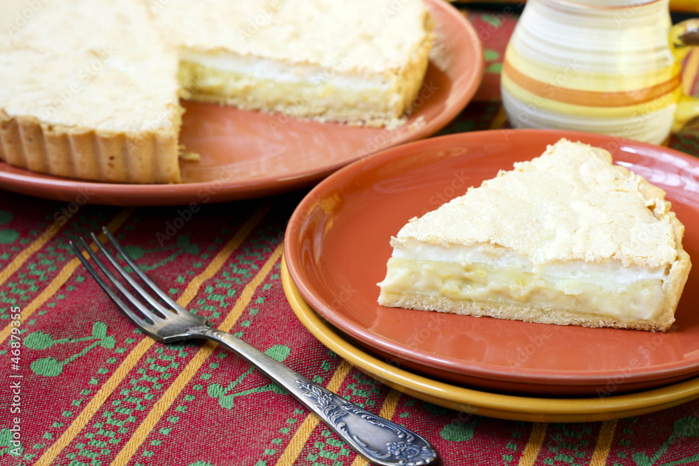 Lemon and coconut meringue pie Lemon and coconut meringue pie