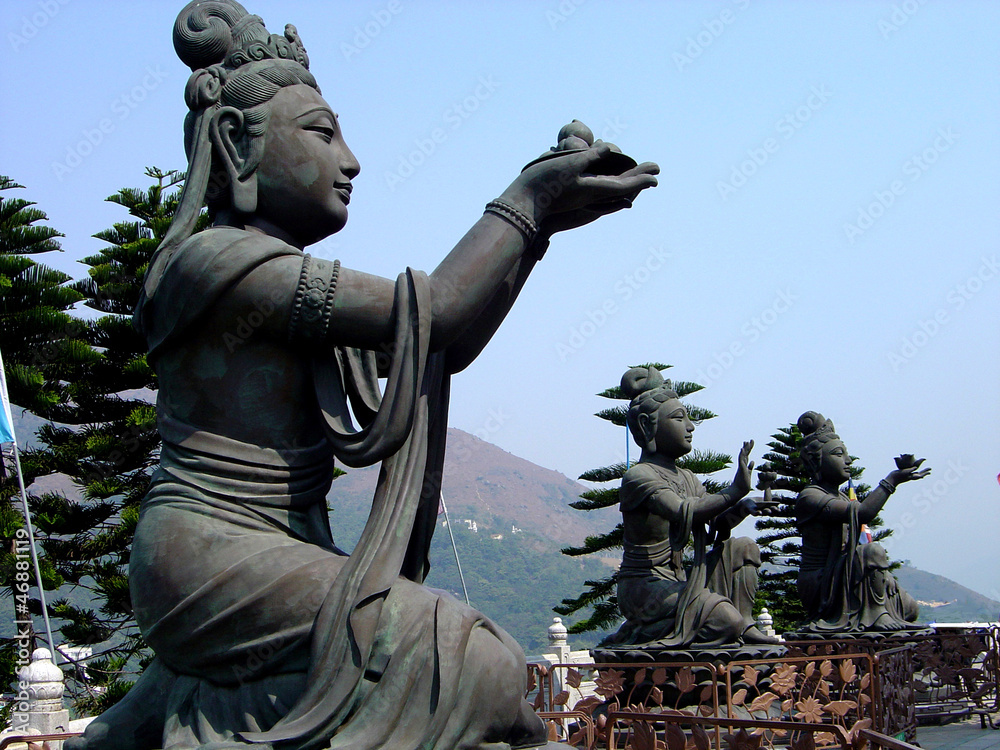 Hong-Kong  Chine Buddha The Peak Victoria China