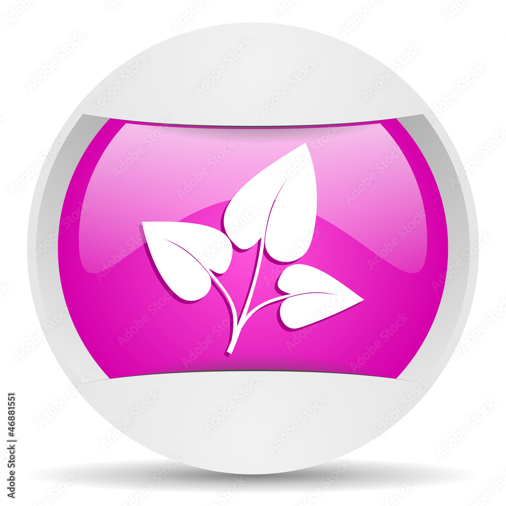 eco round violet web icon on white background eco round violet web icon on white background