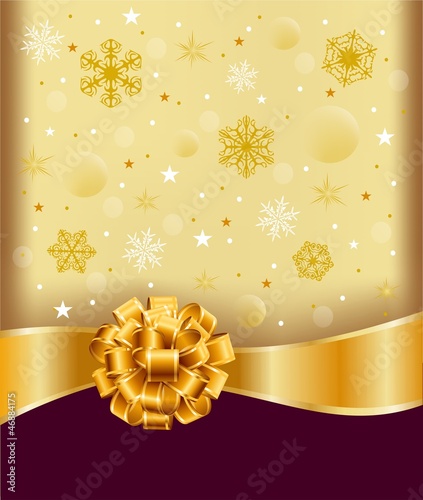 Gold bow