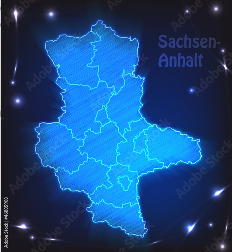Karte von Sachsen-Anhalt