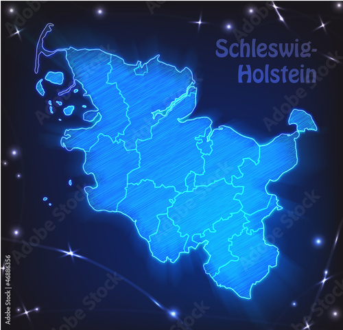 Karte von Schleswig-Holstein