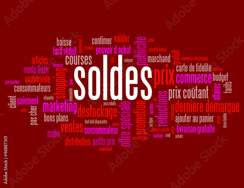 Nuage de Tags "SOLDES" (courses shopping prix offre spéciale)