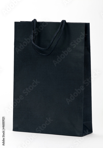 Black shopping bag.