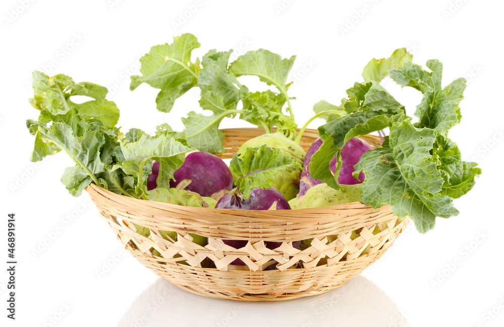 Fresh turnip isolated on white Fresh turnip isolated on white