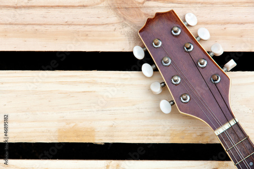 Slika na platnu detail of mandolin headstock background concept