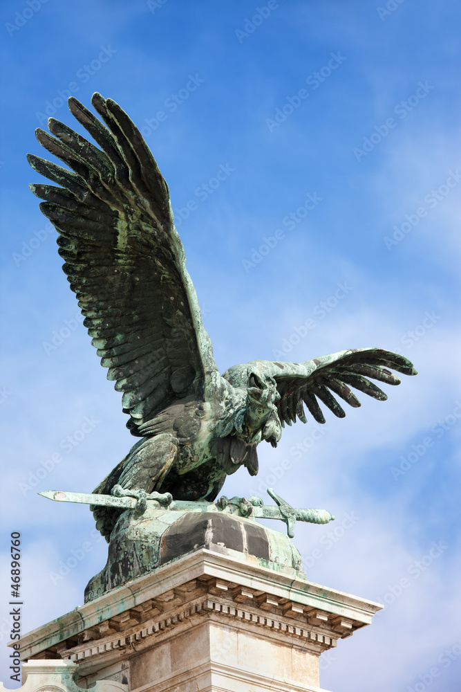 Turul Bird Statue in Budapest