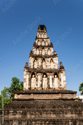 pagoda wat jamdhevi lumphun Thailand