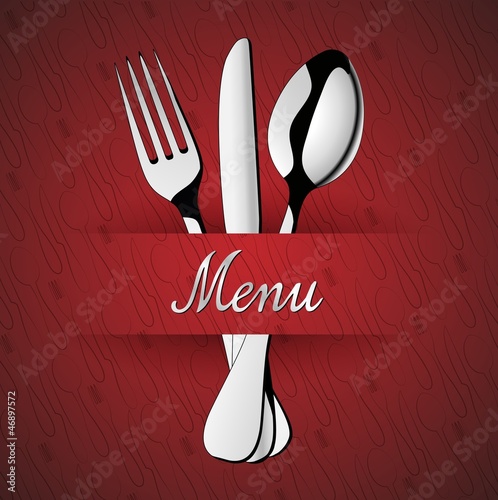 Menu Restaurant_Silver Red