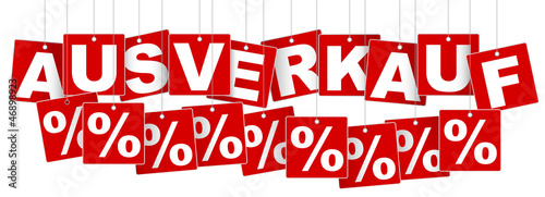 German Sale Sign