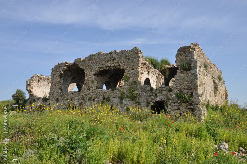 Ruinen in Side, Türkei