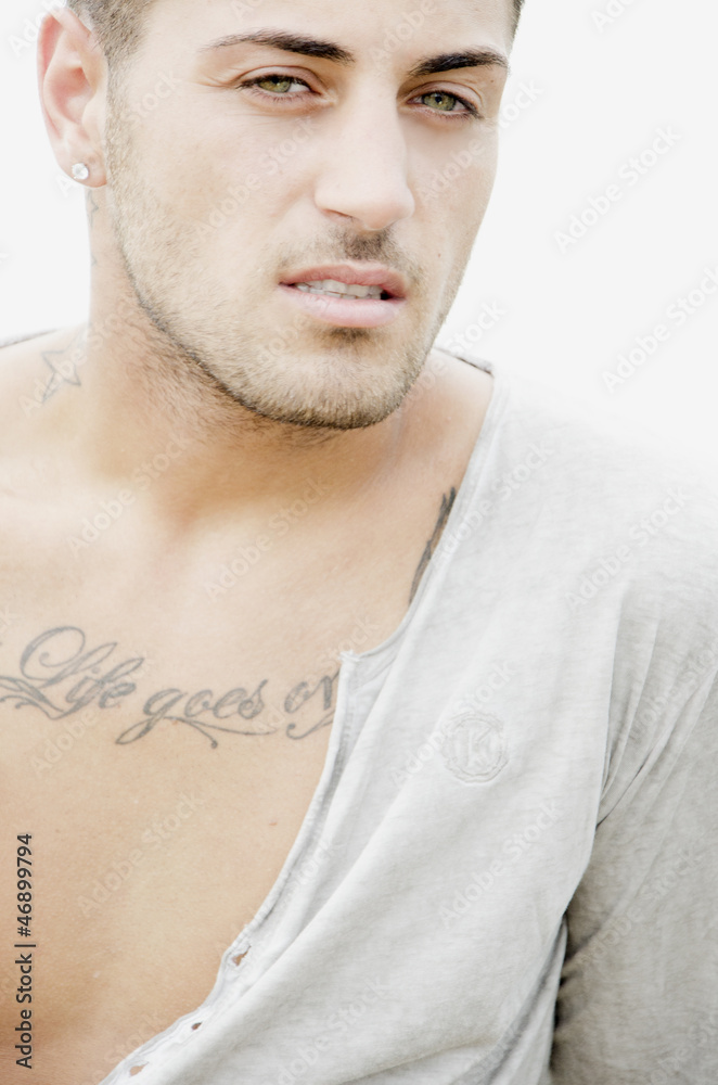 Fototapeta premium uomo ragazzo