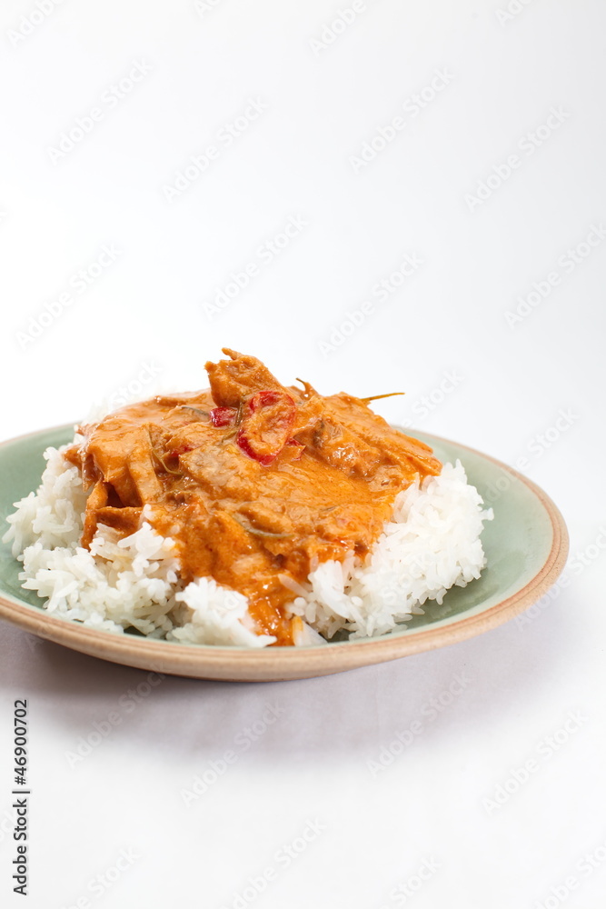 Delicious red curry