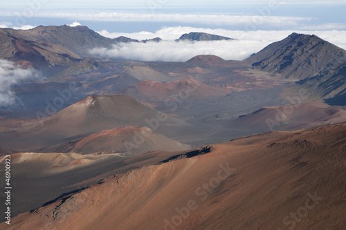 Crater of Haleakala volcano